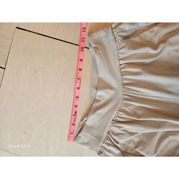 DSG Women High Rise Joggers Tan Loose Fit Comfy Pull On - Picture 5 of 5